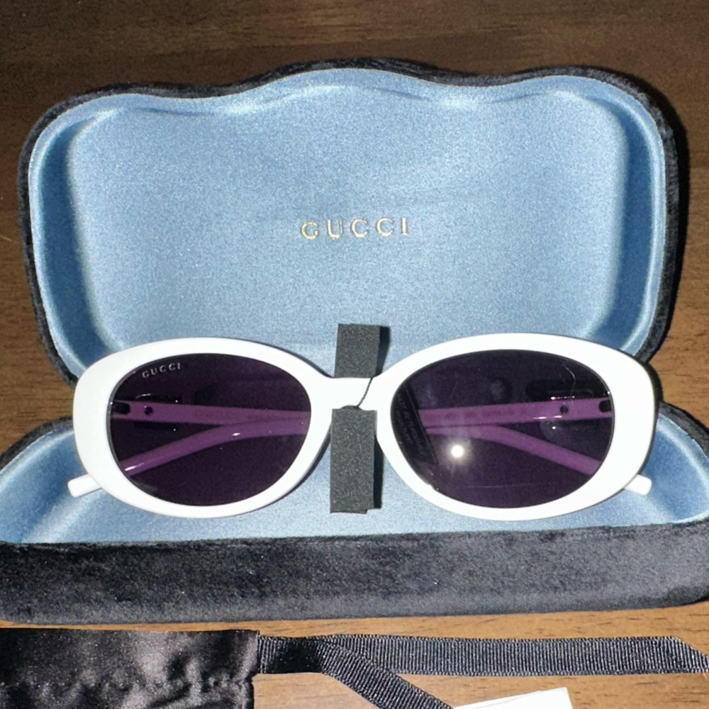 Gucci White Sunglasses
